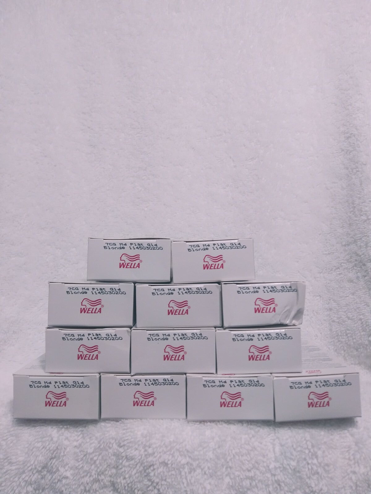 Wella Color Charm Liquid Cream Hair Color 7CG Medium Platinum Gold Blonde Set of 12