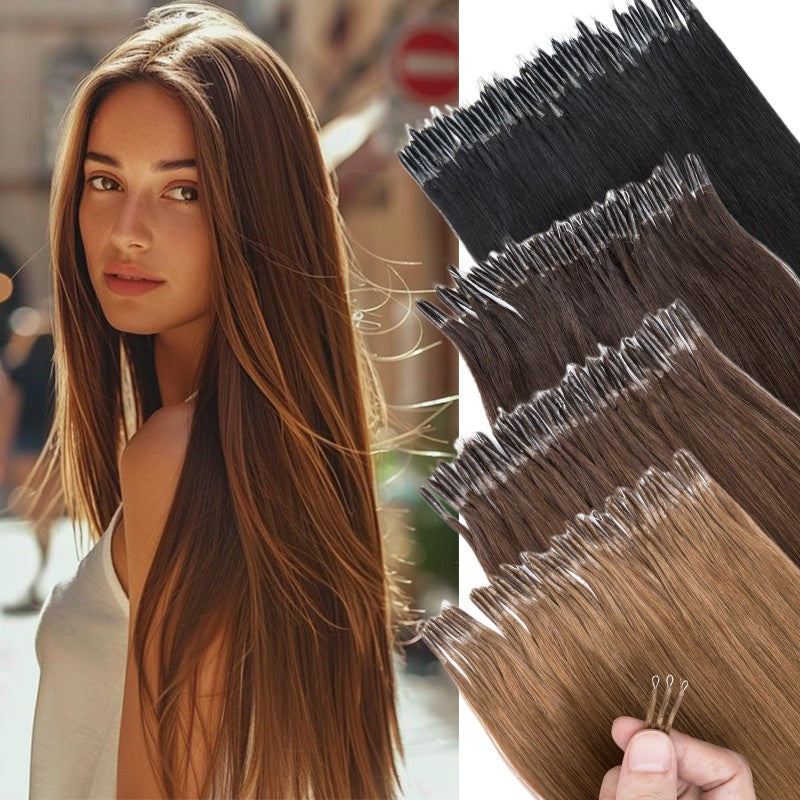 Nano Ring Hair Extensions - 100% Remy Human Hair Multiple Variants