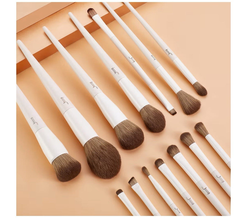 14Pcs Makeup Brush Set with Synthetic Powder Contour & Eye Brushes