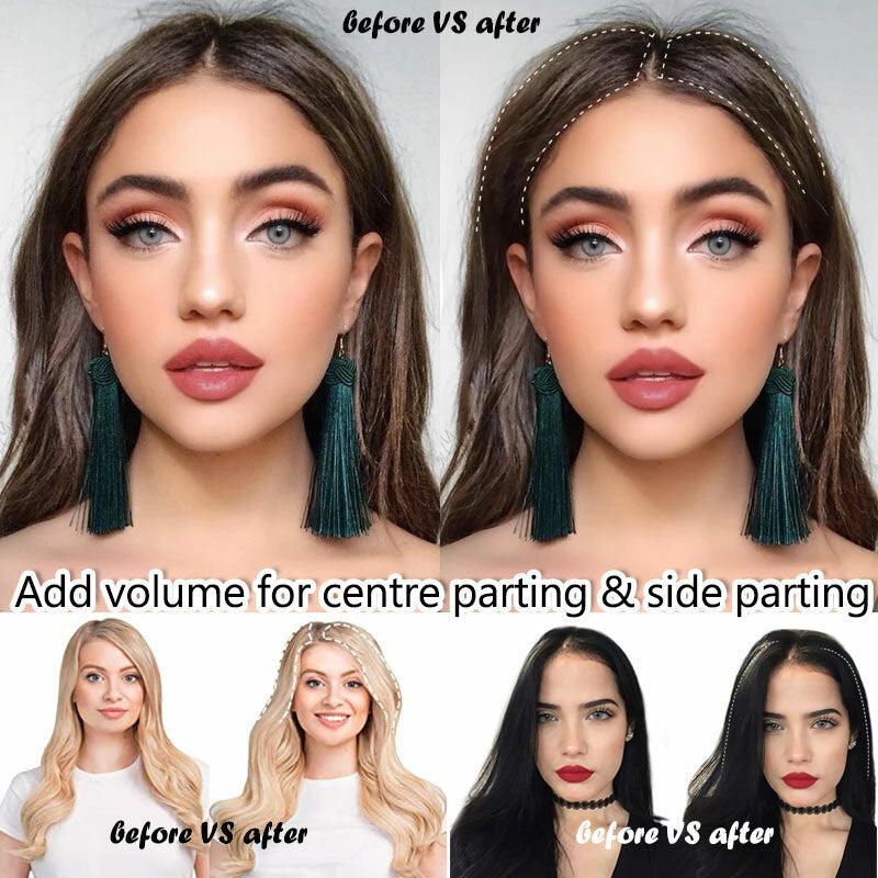 Seamless Clip-In Hairpiece Extensions for Natural Looks - Remy Human Hair
