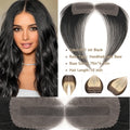Human Hair Topper with Lace Base - Full Lace Hairpiece for Women