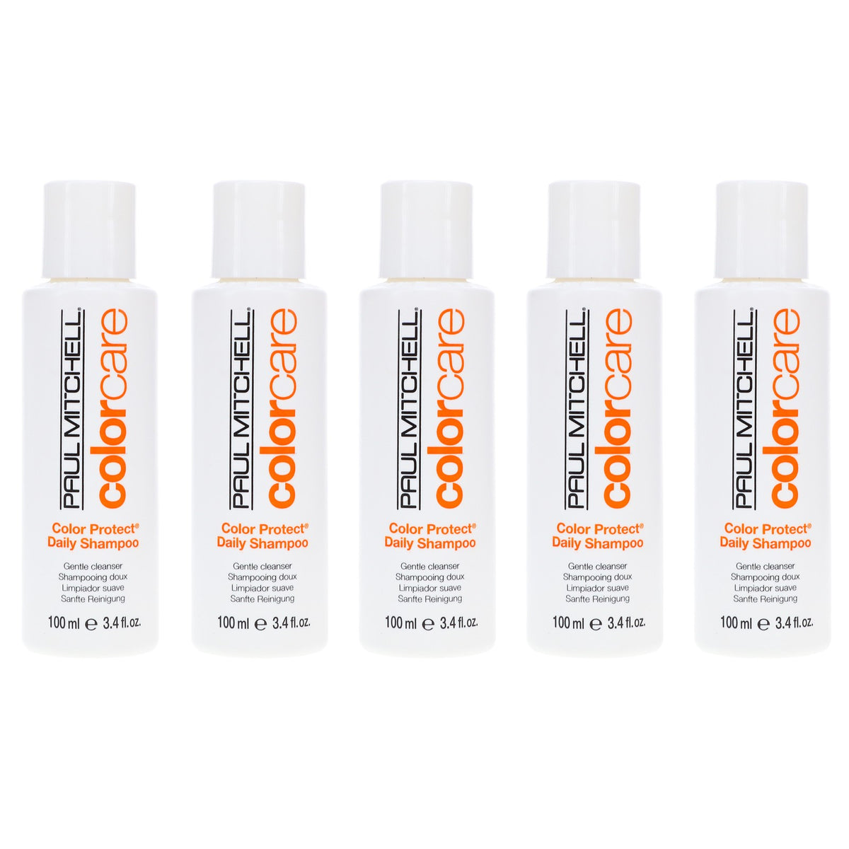 Paul Mitchell Color Protect Daily Shampoo 3.4 oz 5 Pack - Sulfate & Paraben-Free
