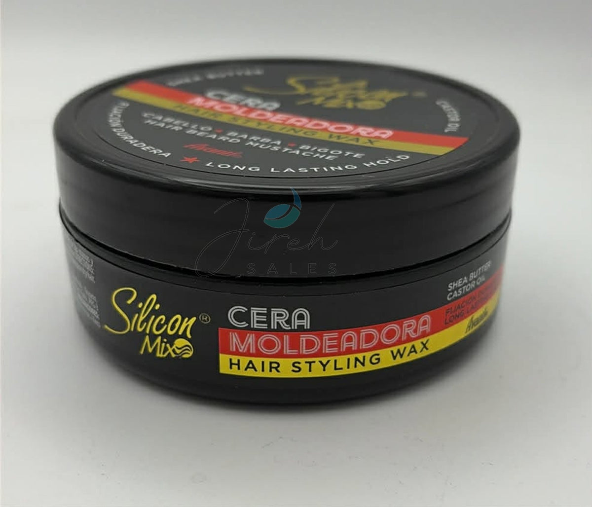 Hair Styling Wax Long-Lasting Hold 2 Pack - Silicone-Based with Shea & Castor Oil