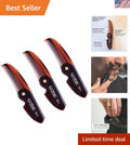 Cellulose Acetate Mustache Comb Set - Portable Grooming Essentials