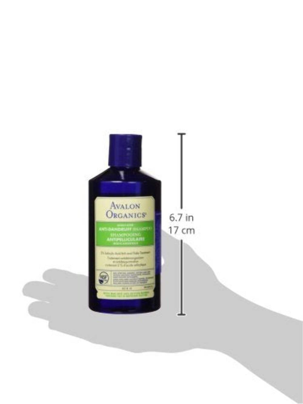 Anti-Dandruff Shampoo with Organic Botanicals - Medicated 14 Oz (2 Pack)