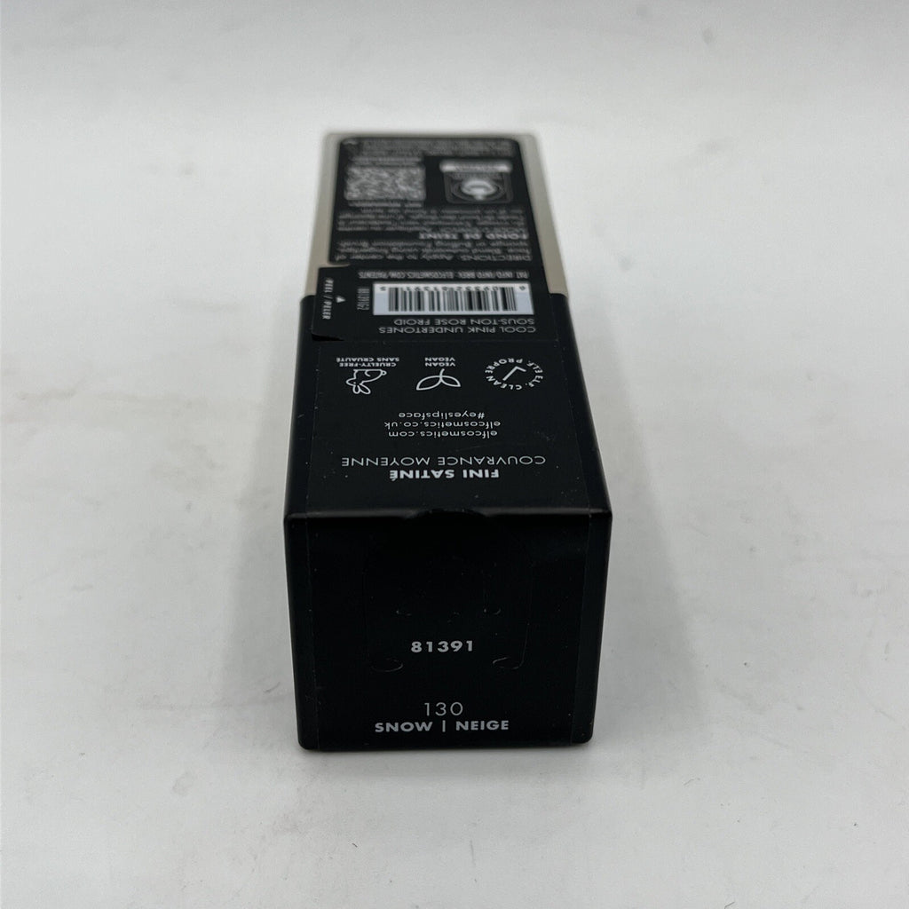 e.l.f. Flawless Satin Foundation 130 Snow Medium Coverage - Cool Pink Undertones