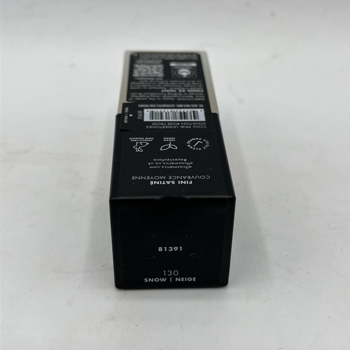 e.l.f. Flawless Satin Foundation 130 Snow Medium Coverage - Cool Pink Undertones