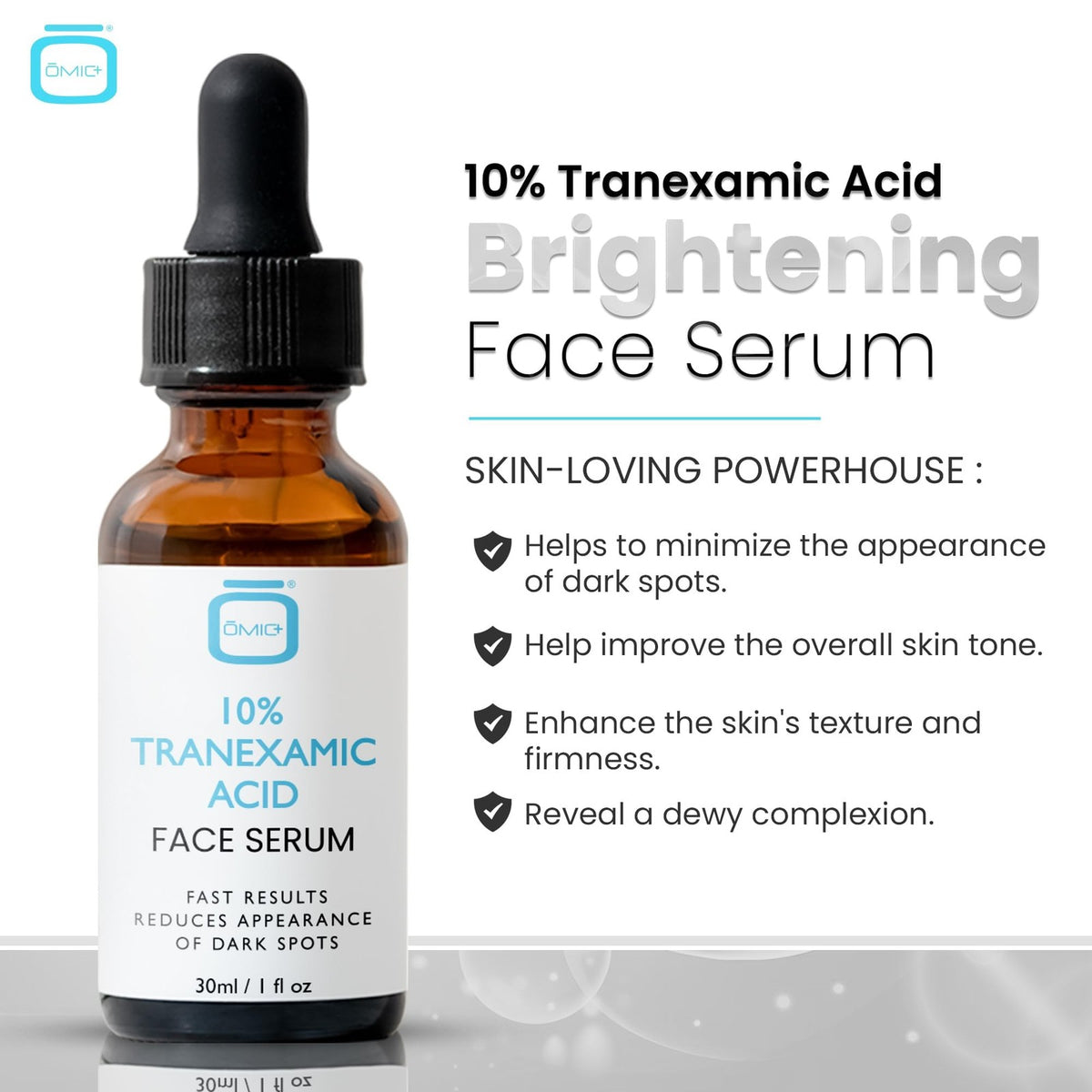 10% Tranexamic Acid Face Serum for Brightening & Blemish Reduction - 1 fl oz