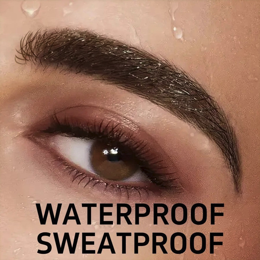 Waterproof 3D Eyebrow Pencil with Hair-Like Stroke Brush for Natural Definition