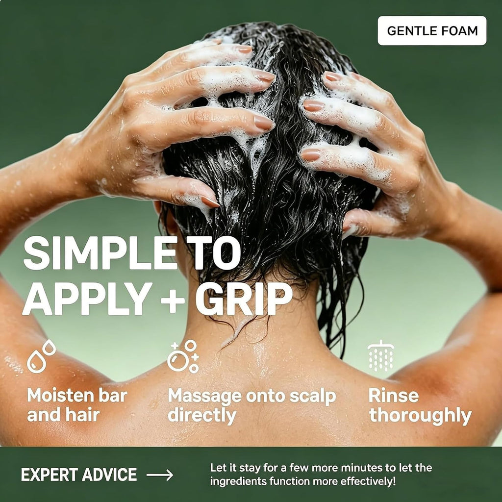 Korean Scalp Revival Bar Rosemary & Amino Acids for Hair Loss & Hydration
