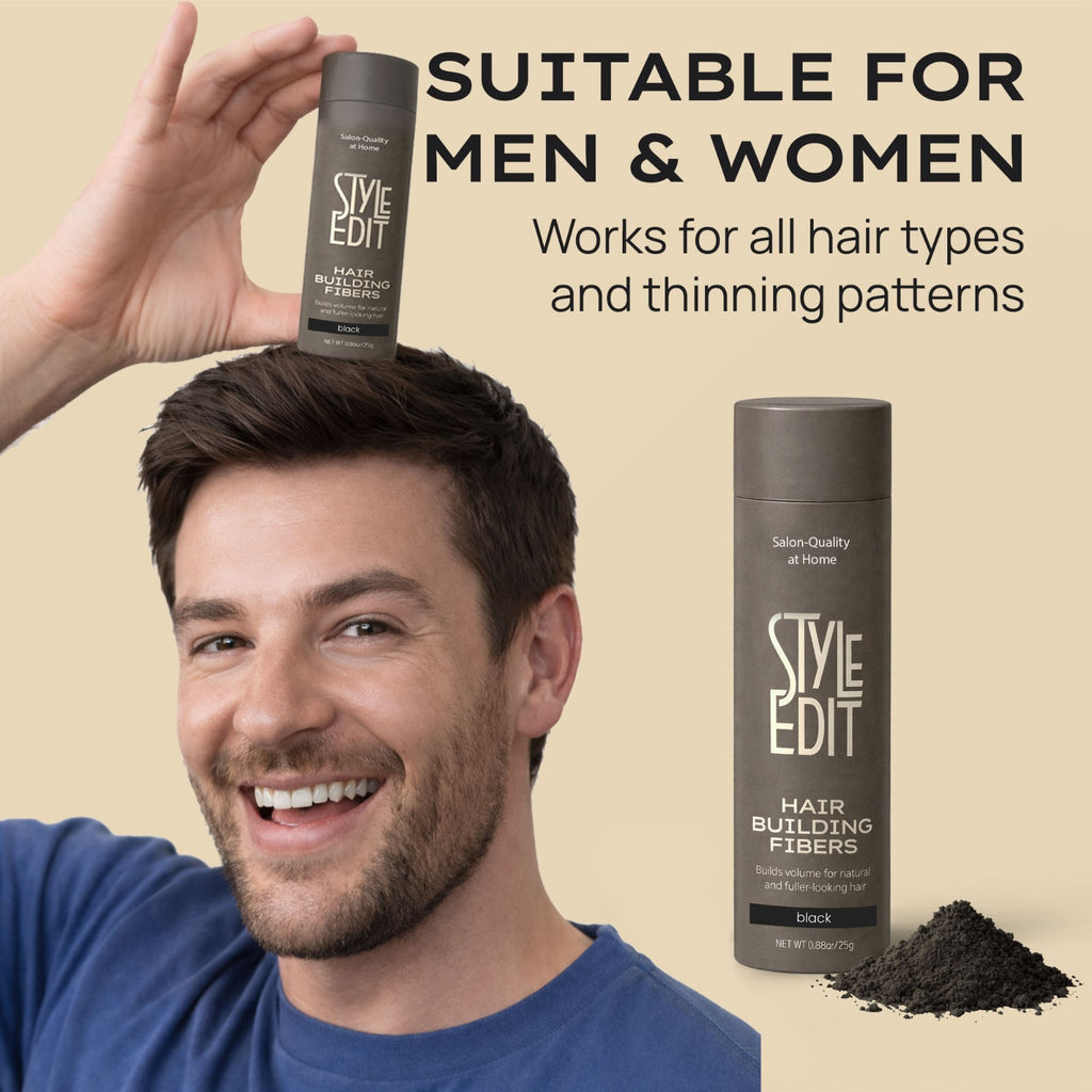 Hair Building Fibers for Thinning Hair | Instant Volume & Concealment