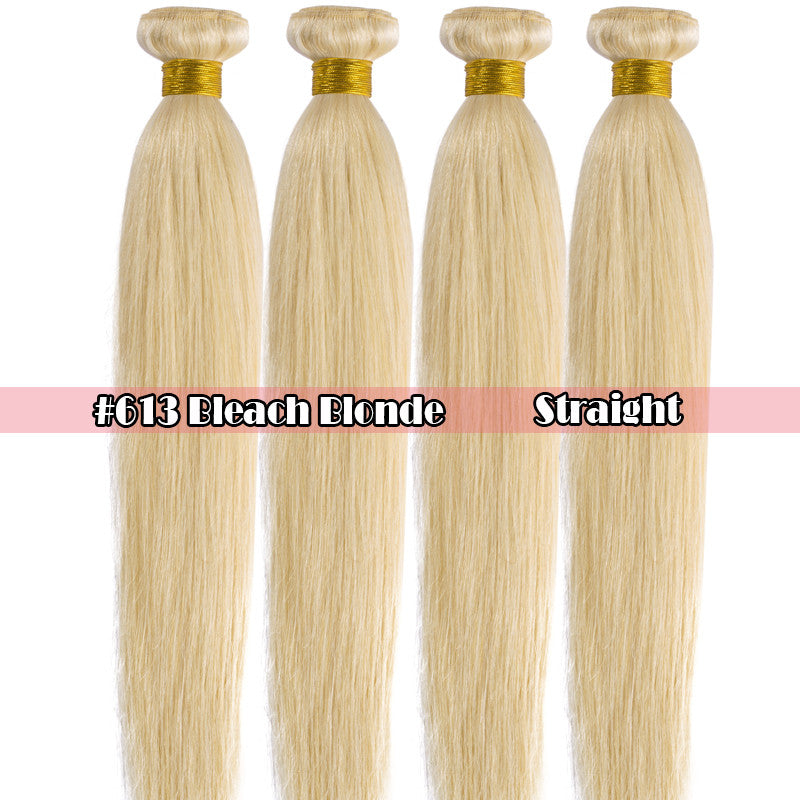 Virgin Human Hair Extensions - 3 Bundles in Various Lengths & Textures