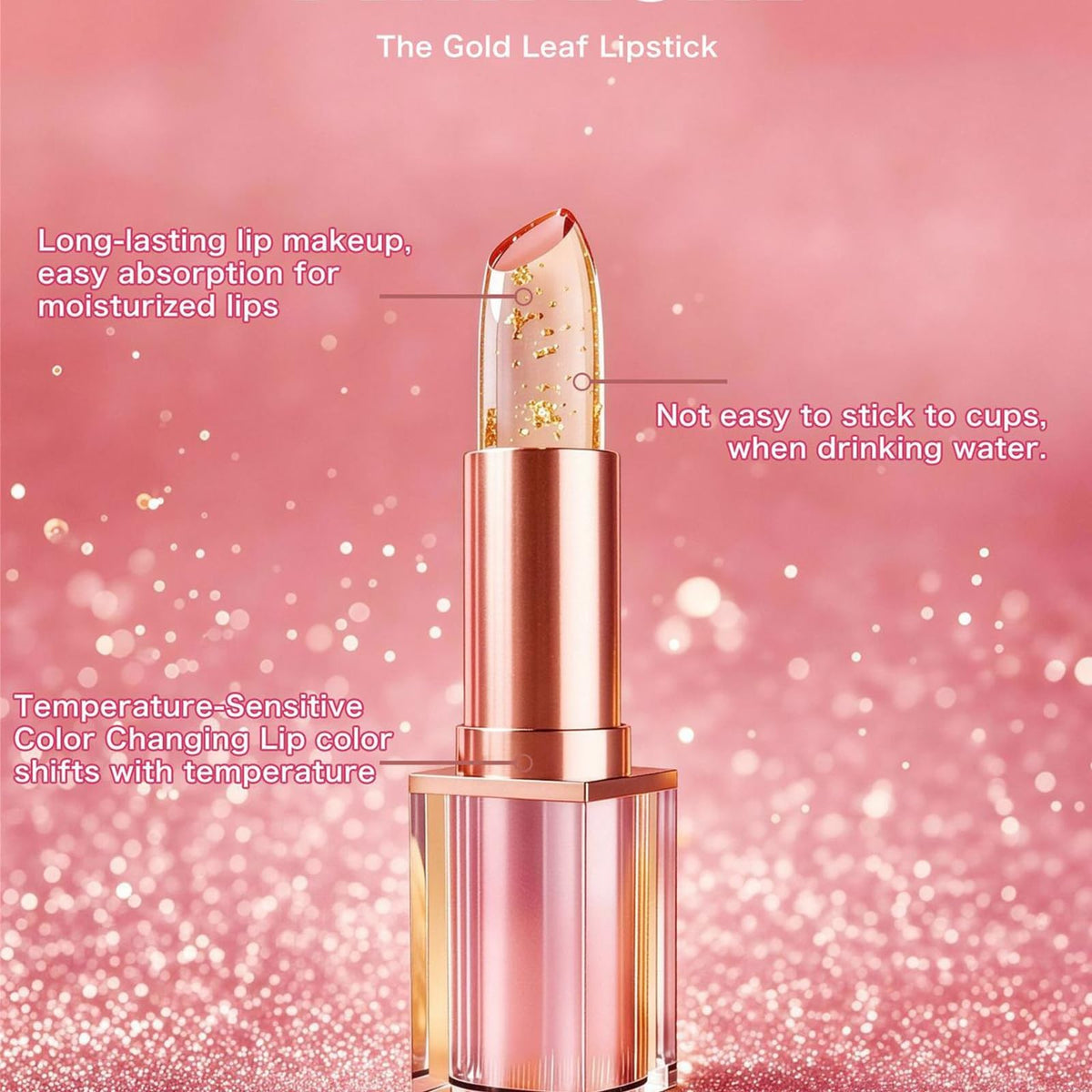 Color Changing Lipstick for Mature Lips – Hydrating, Long-Lasting Color (1pc)