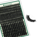 3D Fluffy Lash Clusters D Curl Volume Eyelashes - DIY Natural & Dramatic Look