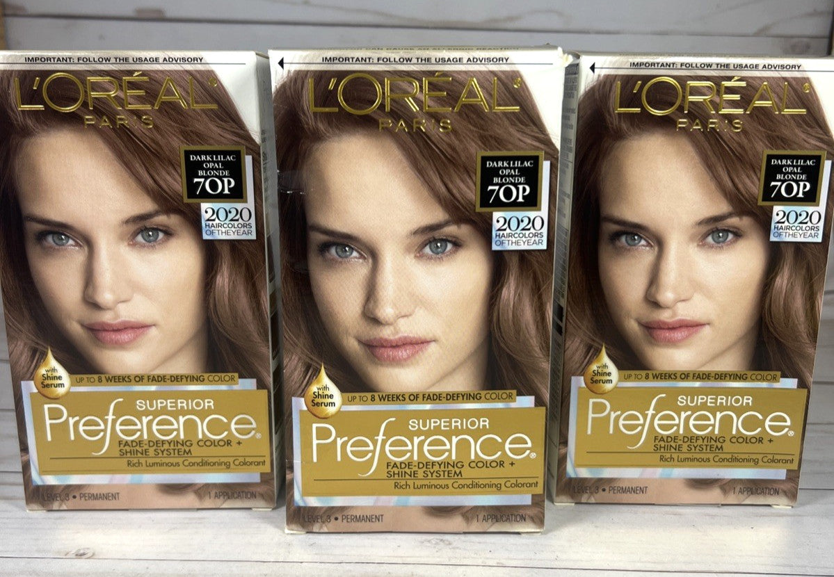 Dark Lilac Blonde Hair Color Dye - L'Oreal Paris Superior Preference 3-Pack