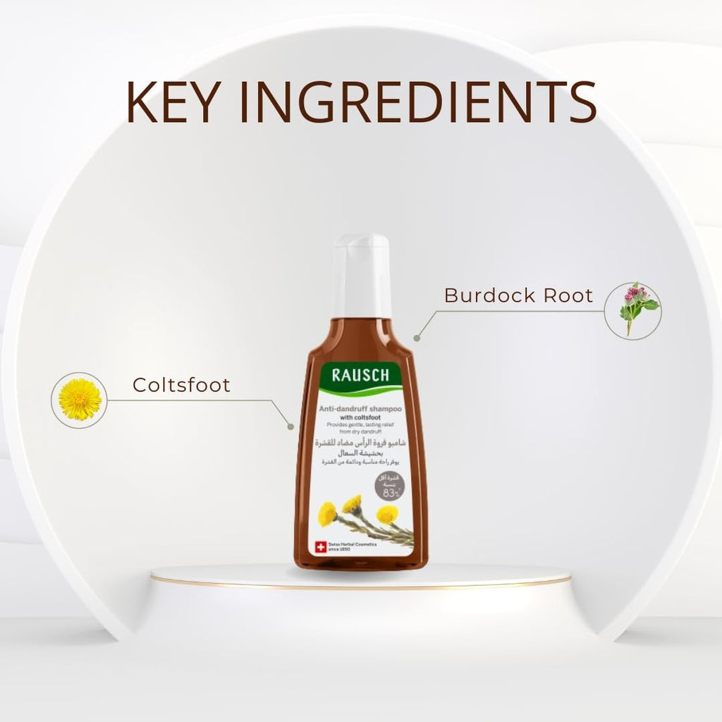 Coltsfoot Anti-Dandruff Shampoo 200 ml for Flake-Free Scalp & Hair Care