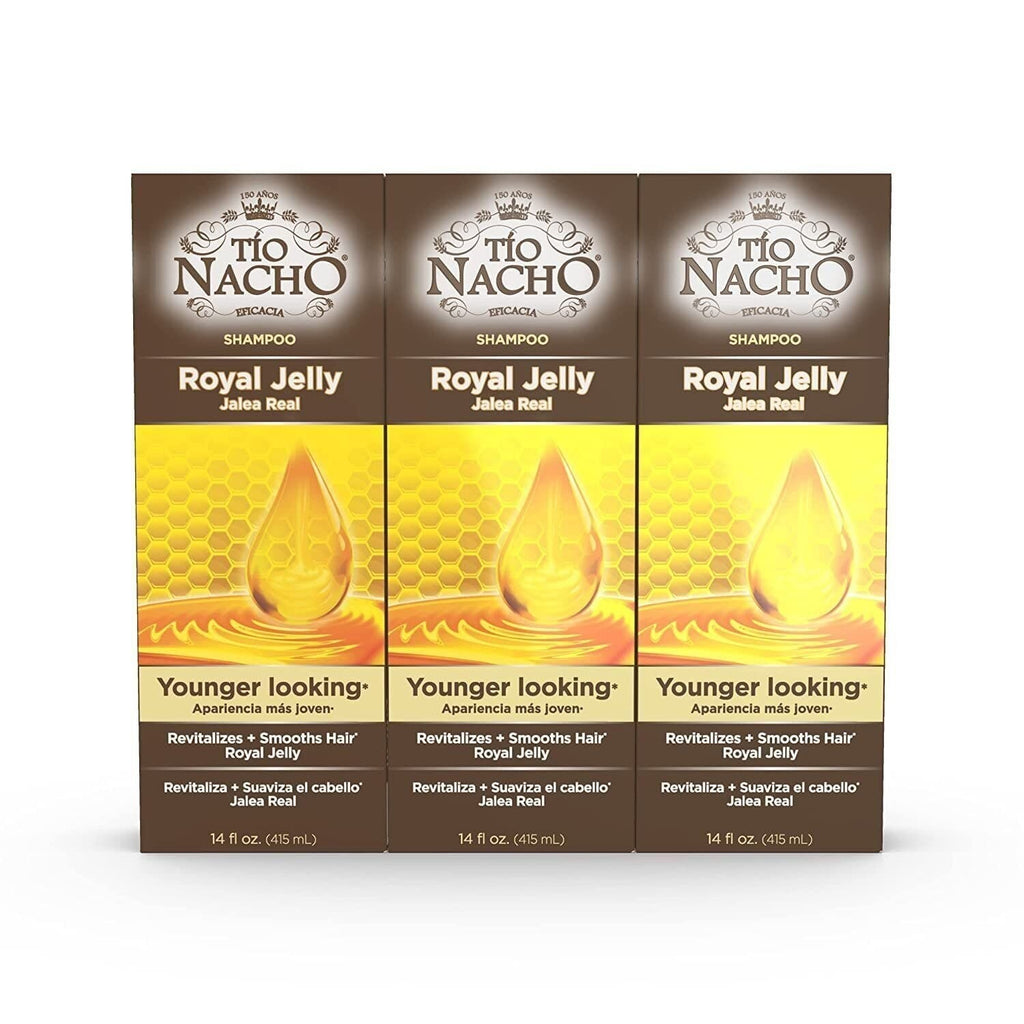 Royal Jelly Hair Revitalizing Shampoo 14 oz Pack of 3 for Younger Looking Hair