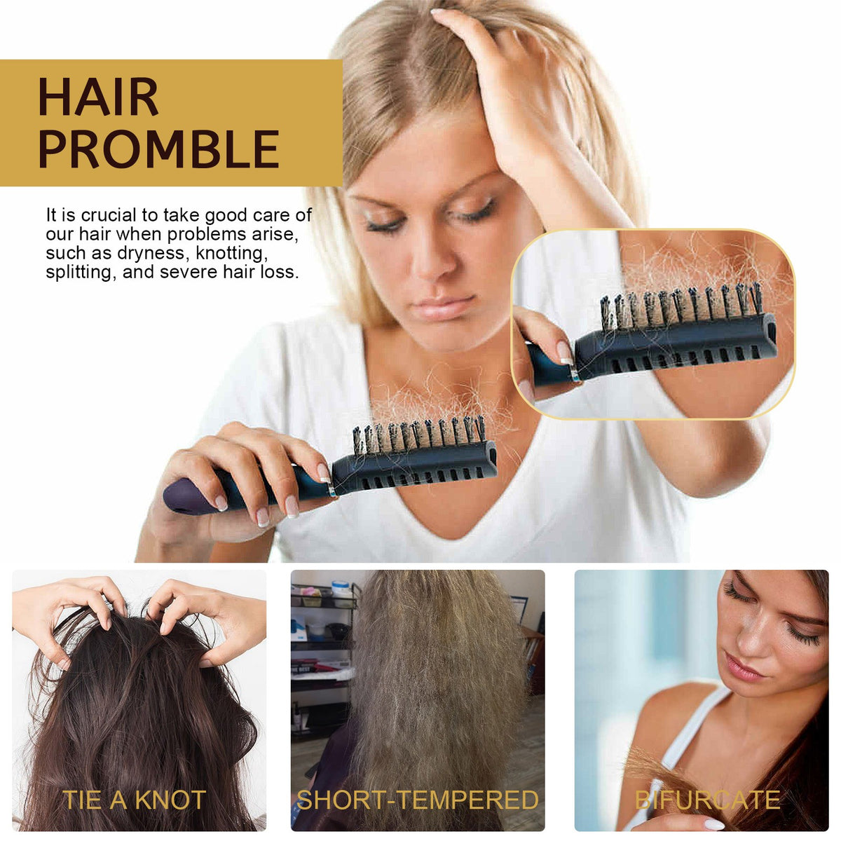 Deep Moisturizing Hair Mask for Damaged Hair Repair & Smoothing - Natural