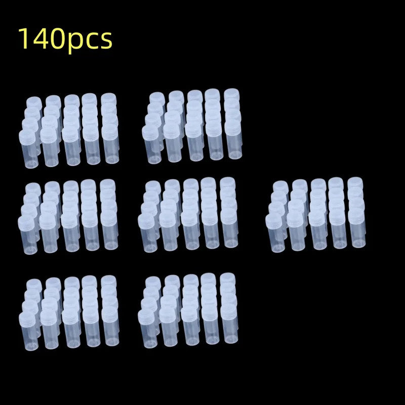 5ml Plastic Sample Jars - Small Storage Vials for Pills, Liquids & Powders