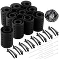 141 Pcs Hair Roller Set with Clips & Pins for Curling Styling - Multiple Sizes