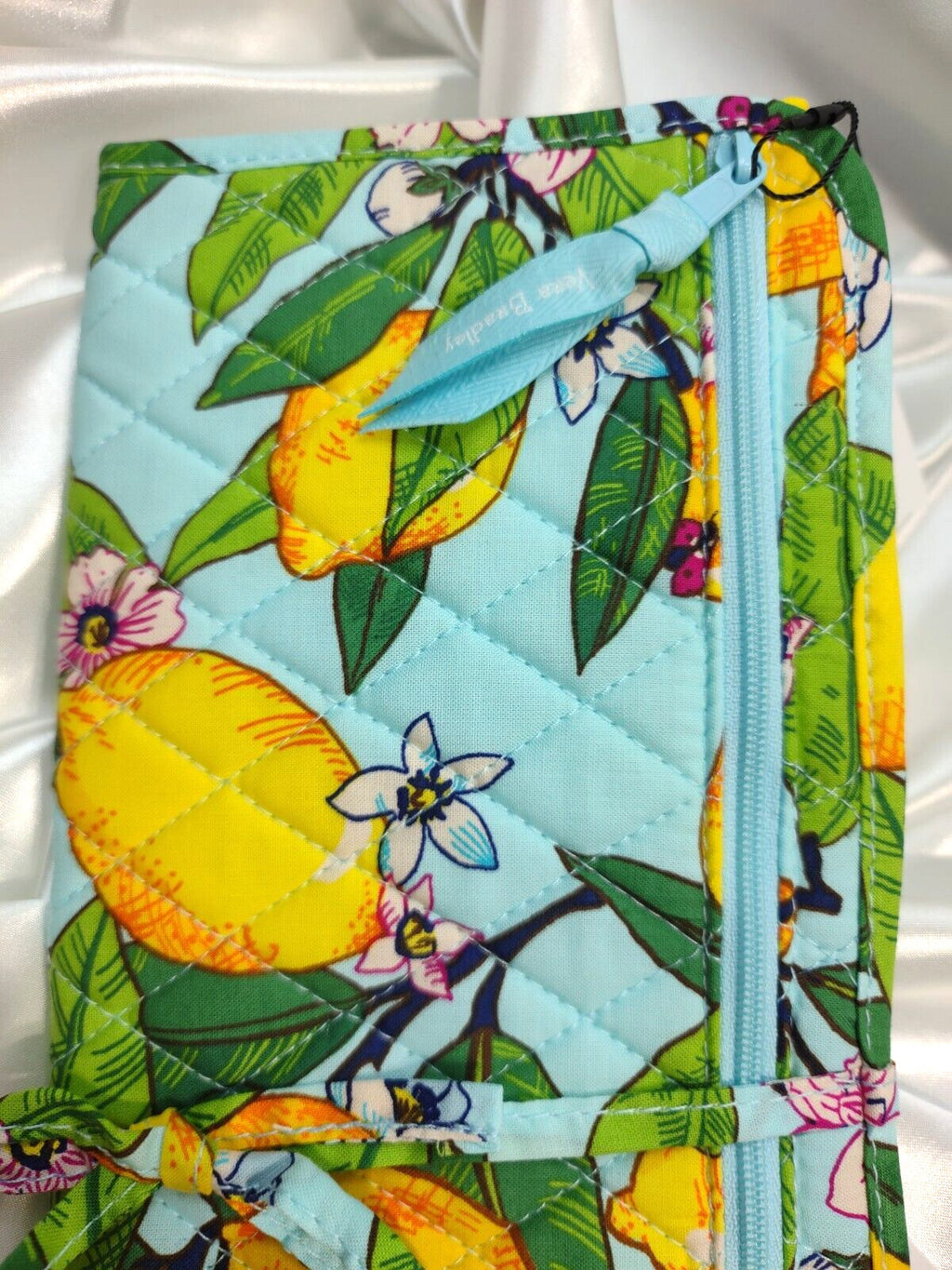 Heat-Resistant Curling Iron & Flat Iron Cover with Zippered Pocket - Lemon Grove Pattern