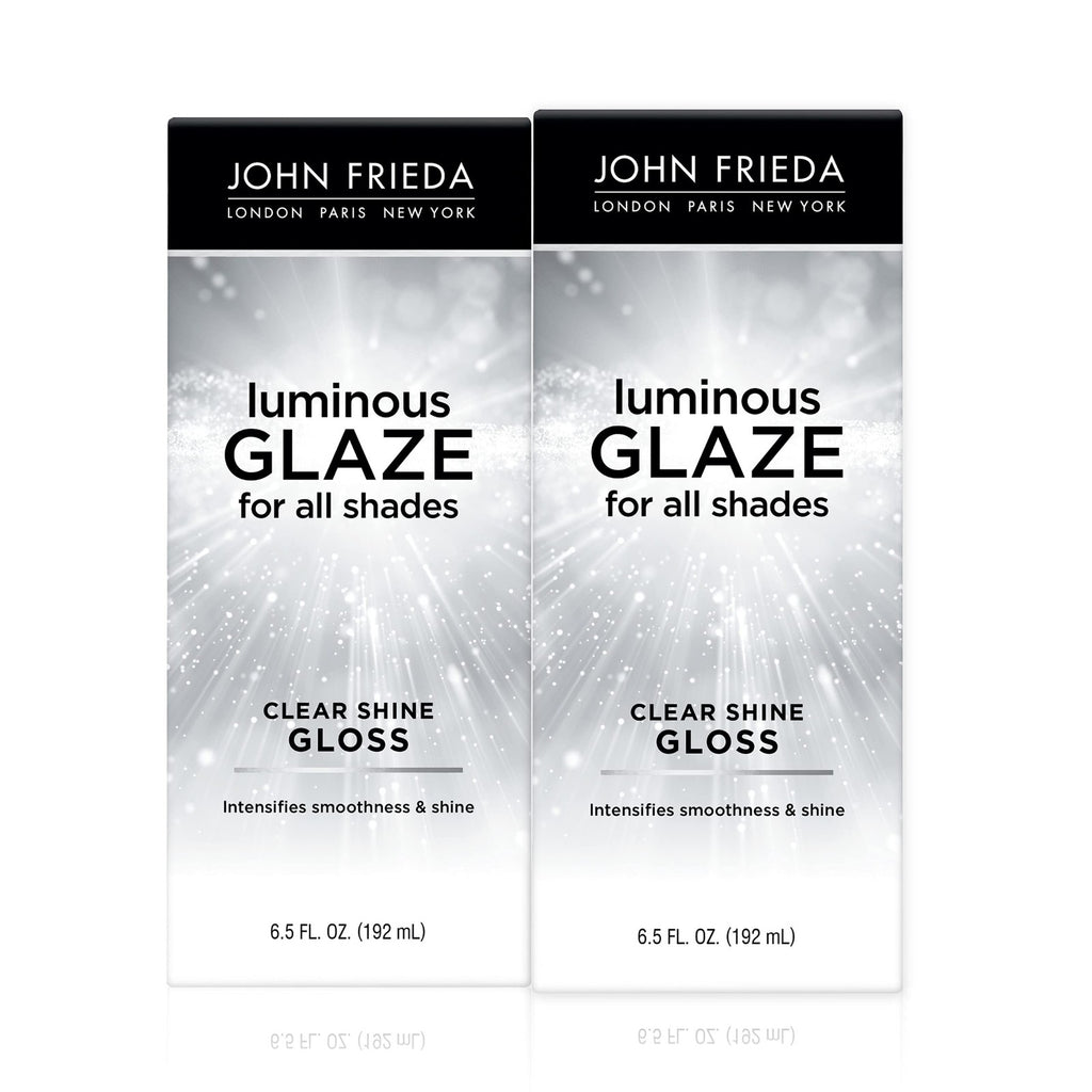 Clear Shine Hair Glaze - Hydrating Gloss for All Hair Types, 6.5 oz, Pack of 2