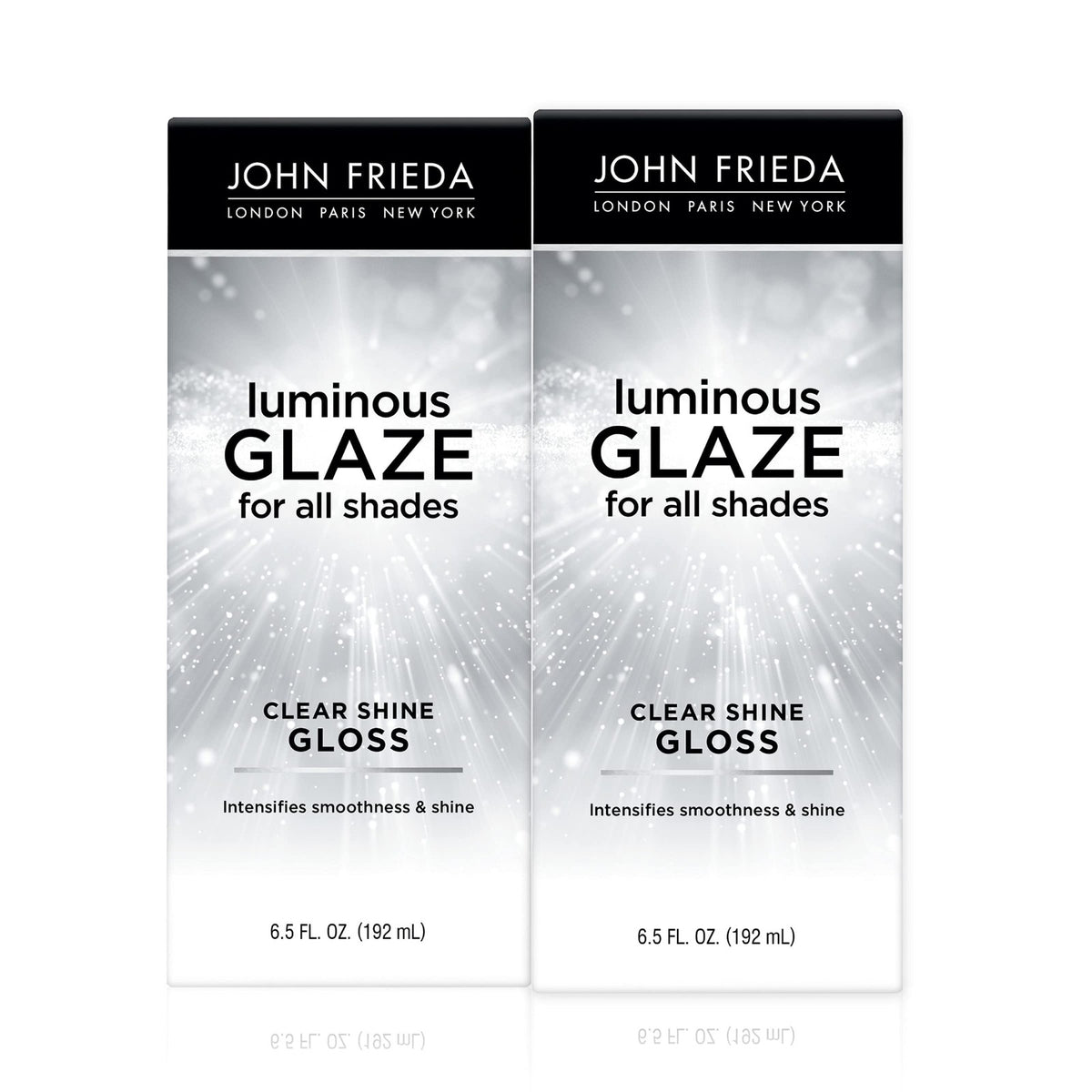 Clear Shine Hair Glaze - Hydrating Gloss for All Hair Types, 6.5 oz, Pack of 2