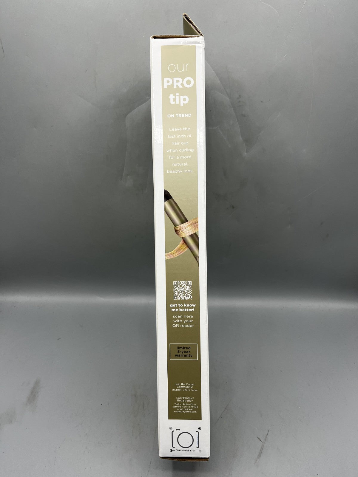 1-Inch Nano Tourmaline Ceramic Curling Iron with Adjustable Heat