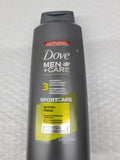 Dove Men+Care Sportcare 3-in-1 Shampoo Conditioner Deodorant 20.4 OZ
