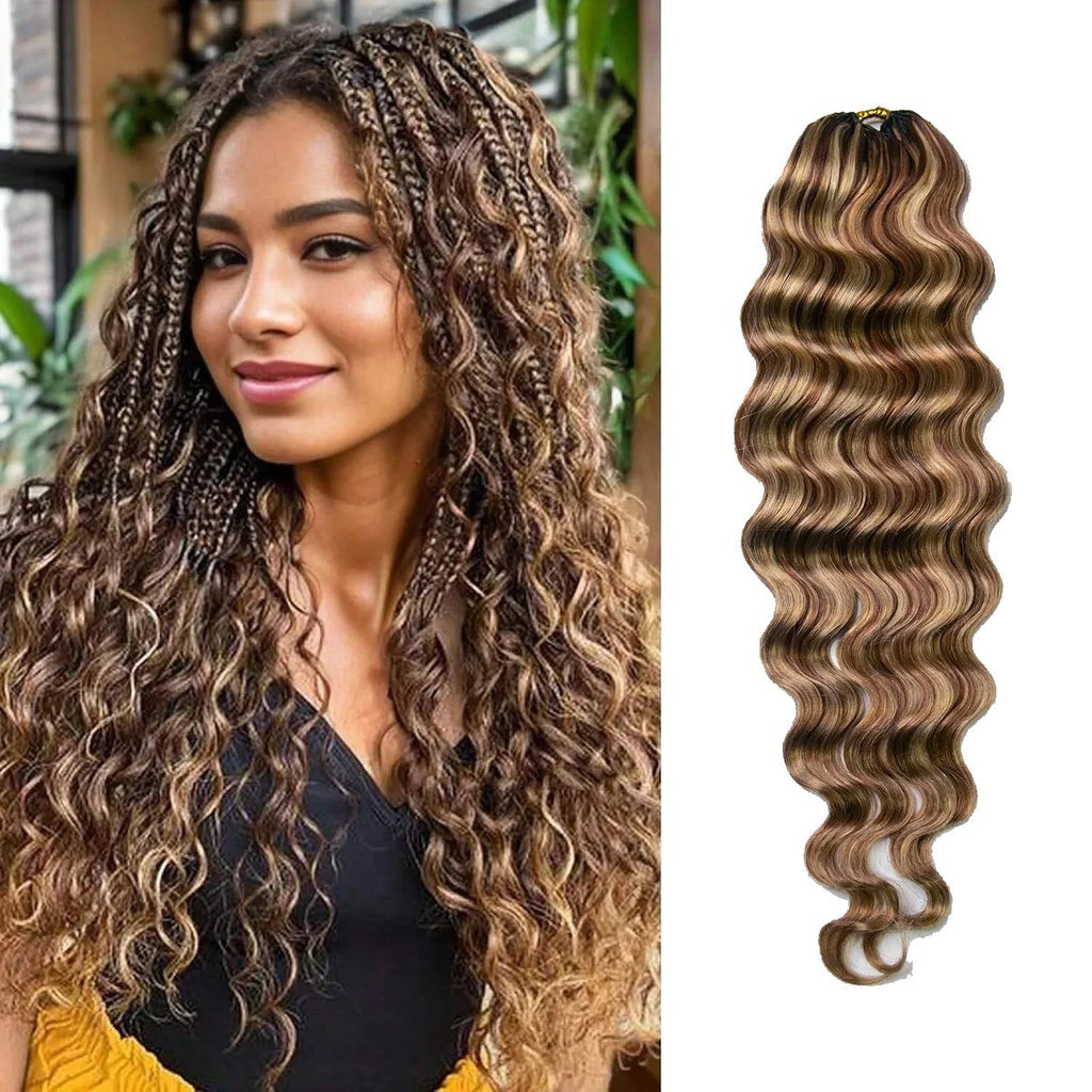 Crochet Hair Extensions Deep Wave Human Hair Pack for Versatile Styling