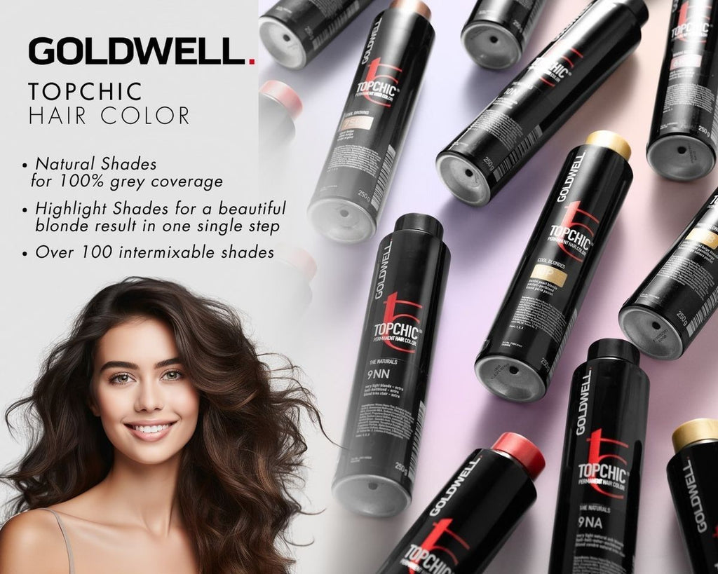 Permanent Hair Color 8.6 oz Light Natural Ash Blonde - Goldwell Topchic