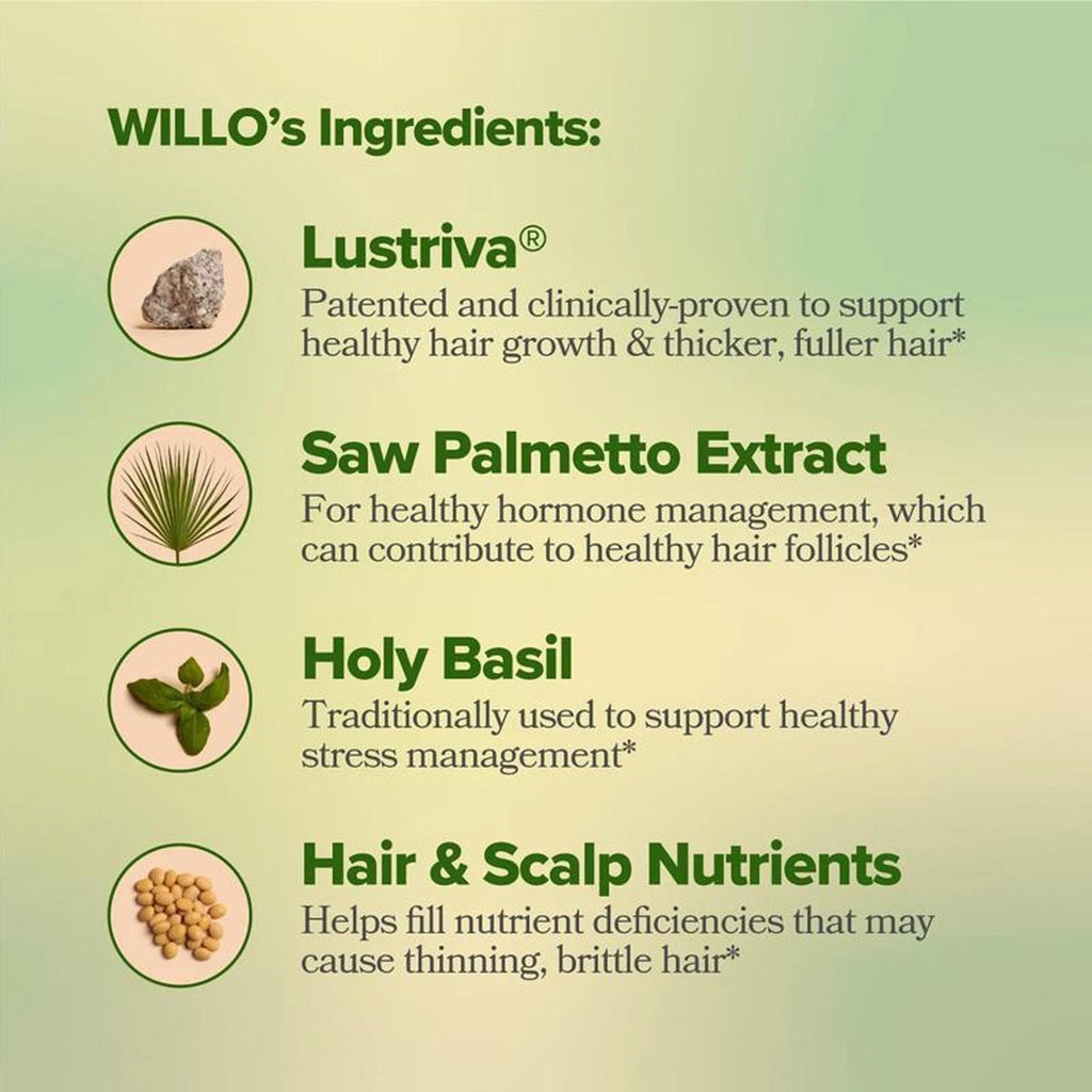 Hair Growth Support Capsules for Women - Thicker, Fuller Hair, 60 Count