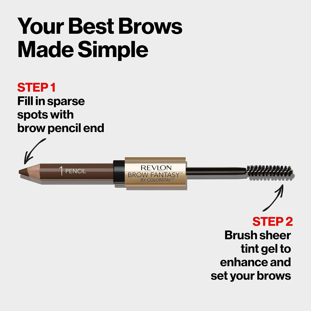 Eyebrow Gel & Pencil Duo - Natural Dark Blonde, 2-in-1 Brow Enhancer