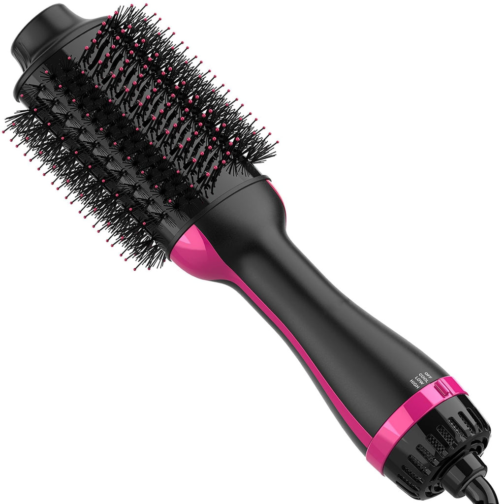 Professional Hair Dryer Brush with Ceramic Coating and Ionic Technology