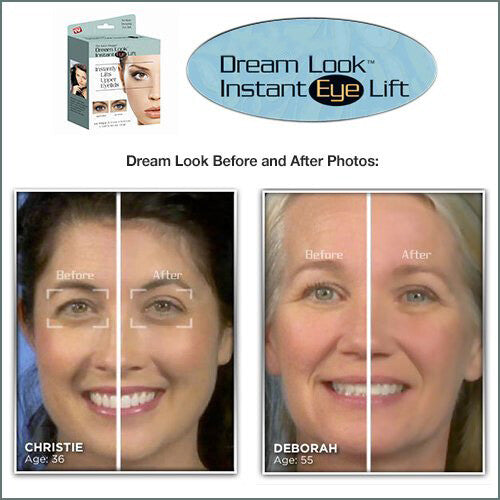 Instant Eye Lift Strips for Droopy Hooded Eyelids, 64 Count - Clear Eyelid Tape