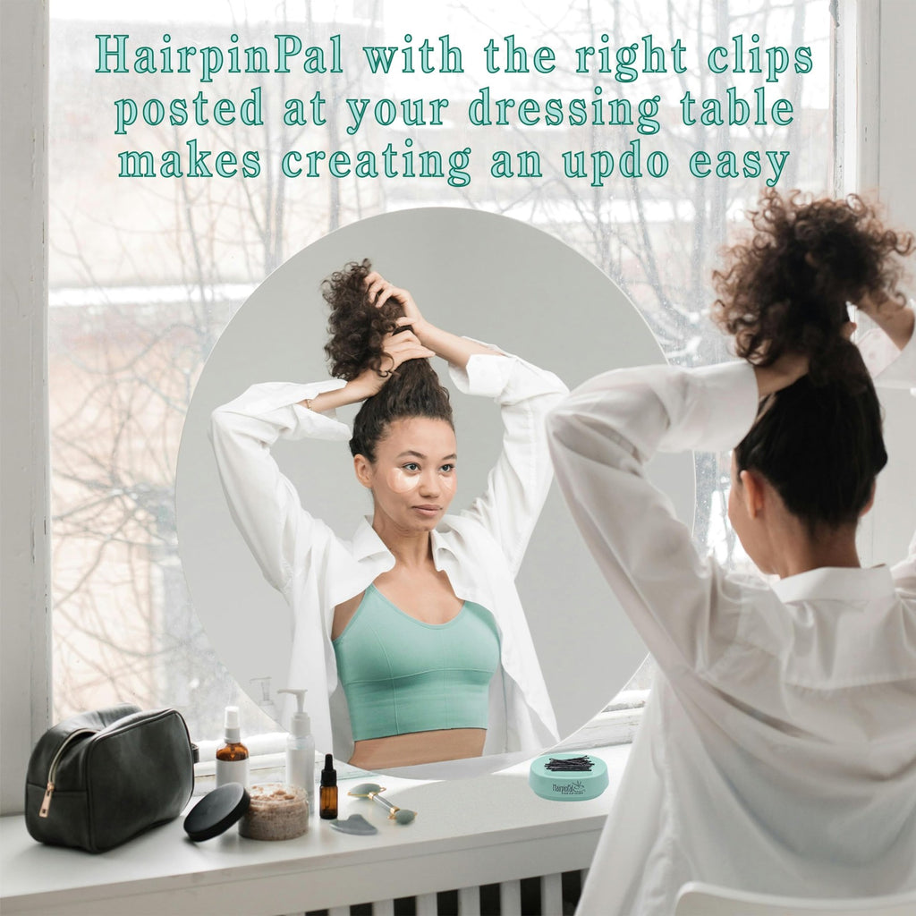 Magnetic Hairpin & Bobby Pin Holder - Organize Hair Clips & Accessories