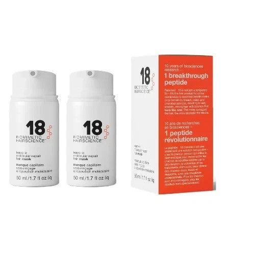 K18 Leave-In Molecular Hair Repair Mask 50ml Pack of 2 - Biomimetic Hair Science