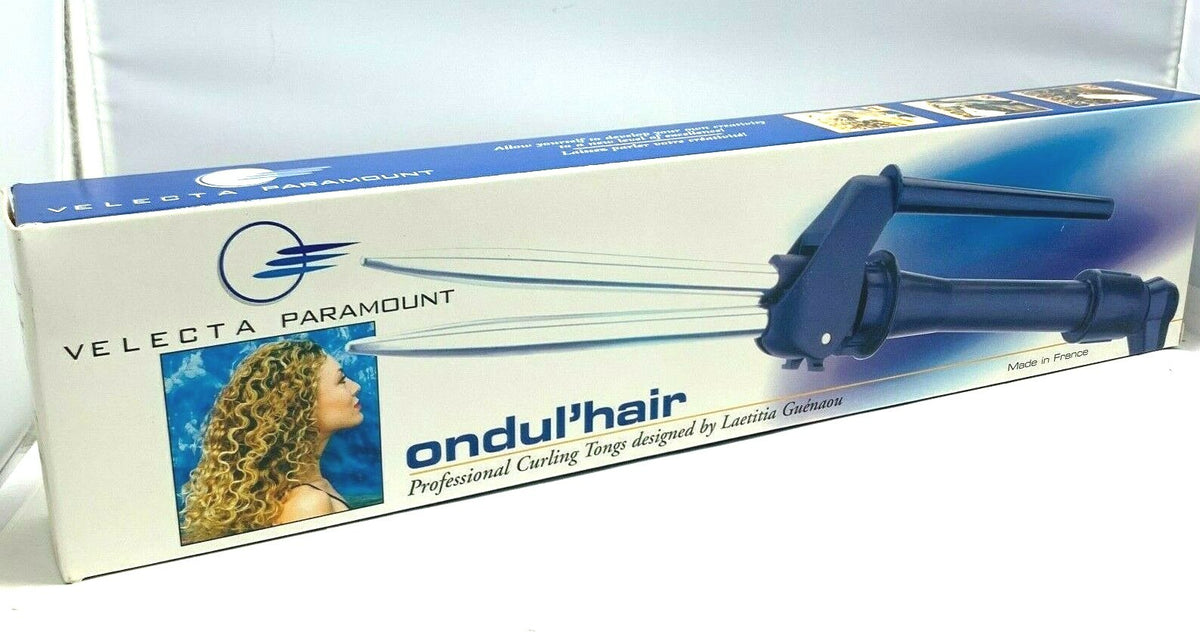 Professional Curling Tongs - Ondul'Hair by Velecta Paramount NEW