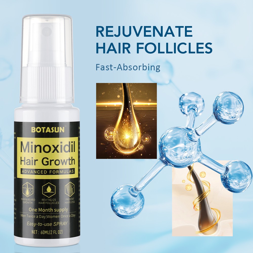 Minoxidil 5% Hair Regrowth Spray for Men - 60ml & Multiple Size Options