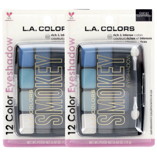 12-Color Eyeshadow Palette - Multiple Shades & Application Brush Included