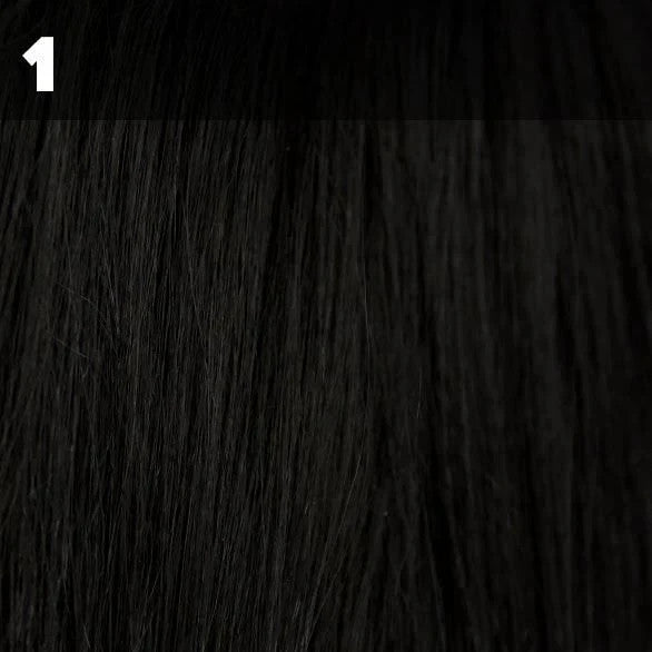 12-Inch Human Hair Remi Wavy Hair Extension - Jet Black