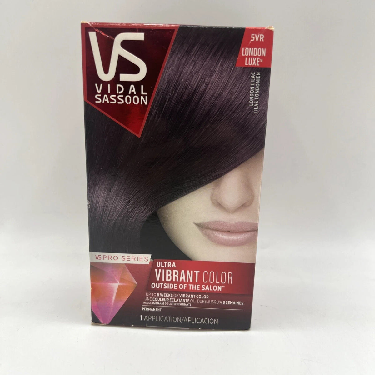 Vidal Sassoon Hair Color 5VR 2 Pack - Permanent Hair Dye for Bold Shades