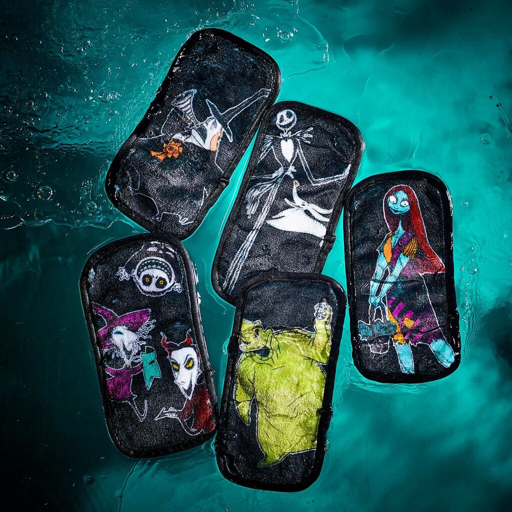 Makeup Eraser Nightmare Before Christmas 5-Piece Reusable Makeup Remover Set