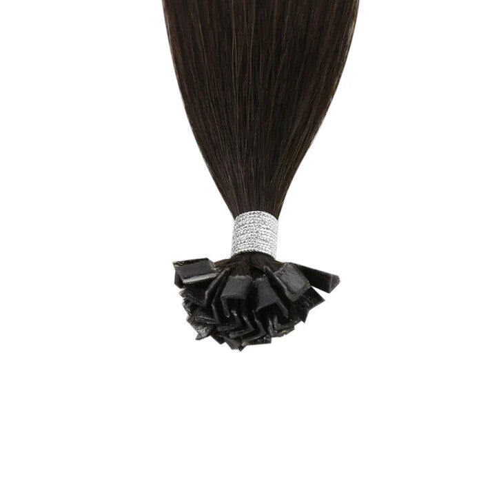Keratin Tip Hair Extensions - Unprocessed Human Hair Bonded Strands 100 Pack