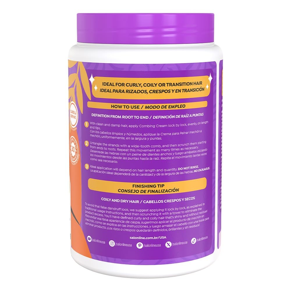 Maximum Shine Leave-In Hair Cream for Curly & Coily Hair - 35.27 Fl Oz