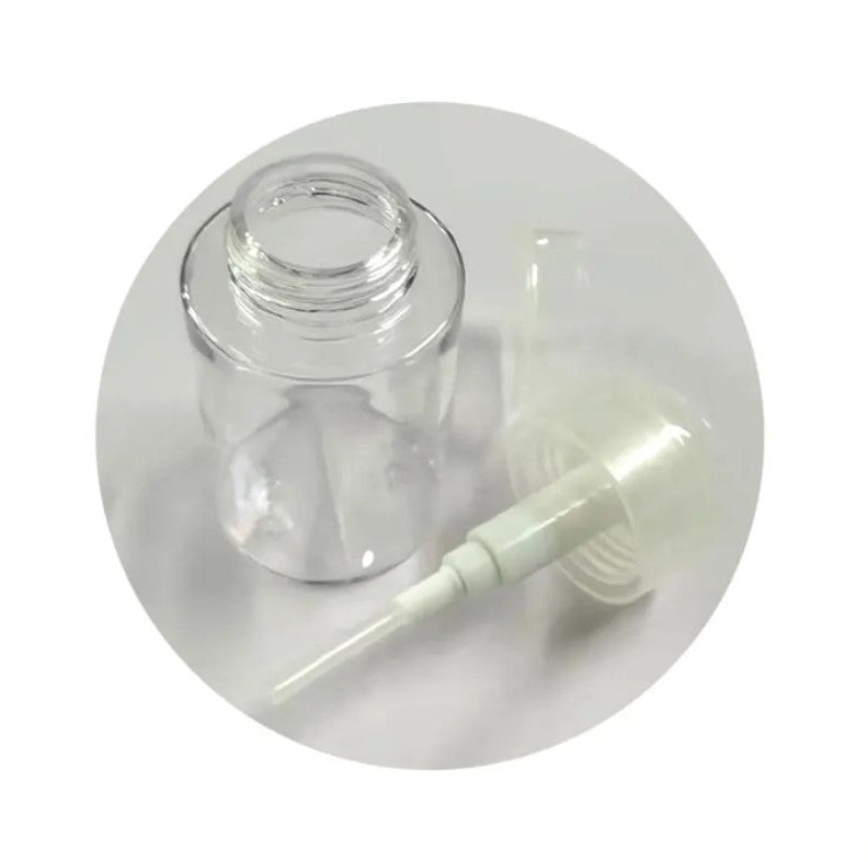 Refillable Push-Down Dispenser Bottle for Nail Polish Remover Makeup Liquids