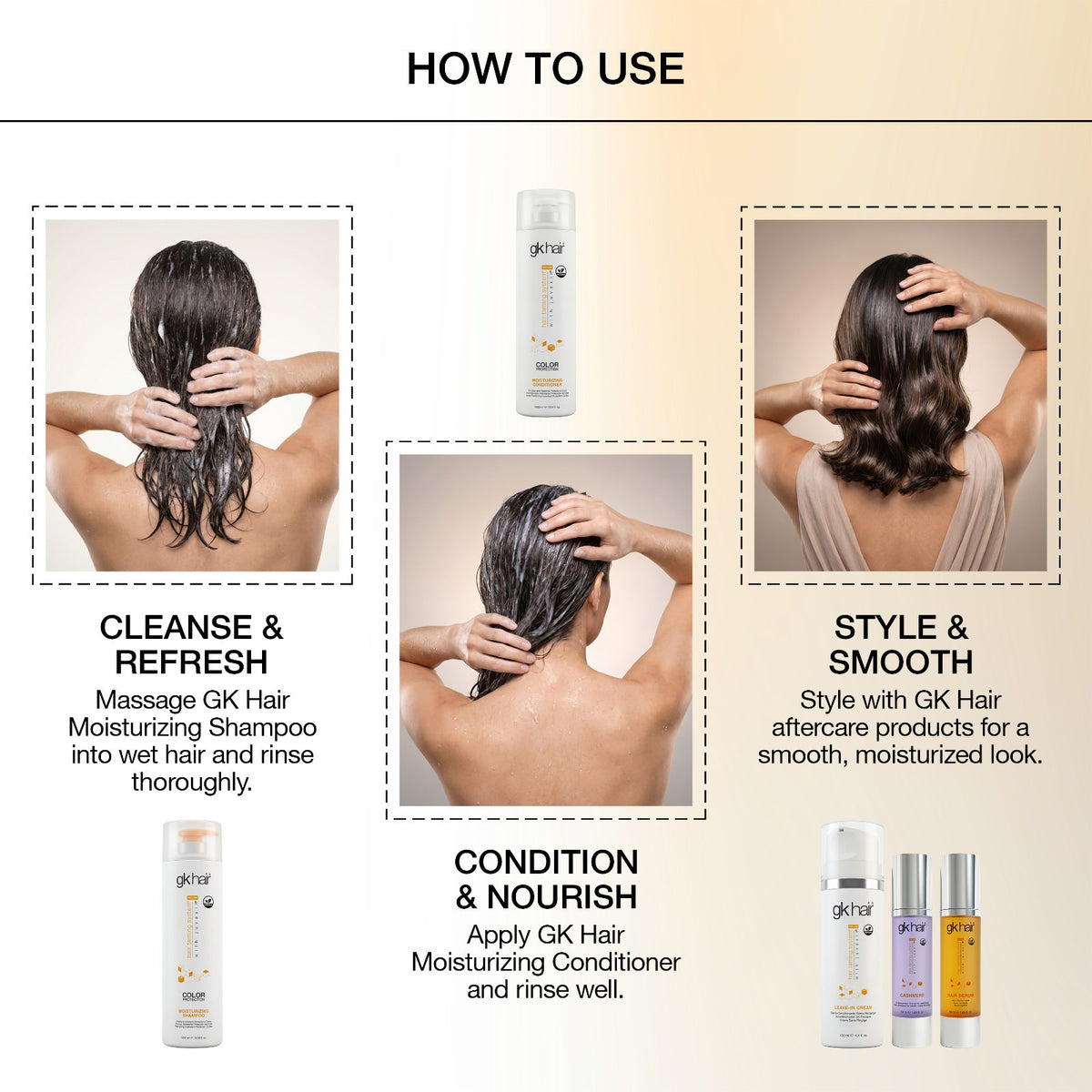 Moisturizing Shampoo and Conditioner Set for Dry Hair - 33.8 oz Sulfate-Free