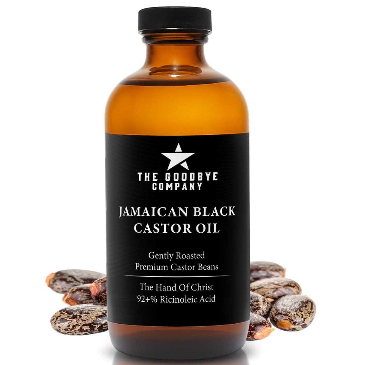 Black Castor Oil for Hair Growth 16.9 Fl Oz Organic Thickening Hair Oil
