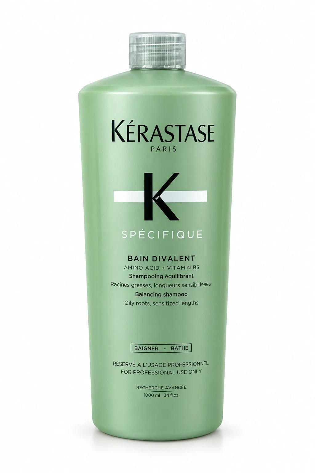 Salon-Size Divalent Hair Shampoo for Oily Roots & Dry Lengths - 1000ml