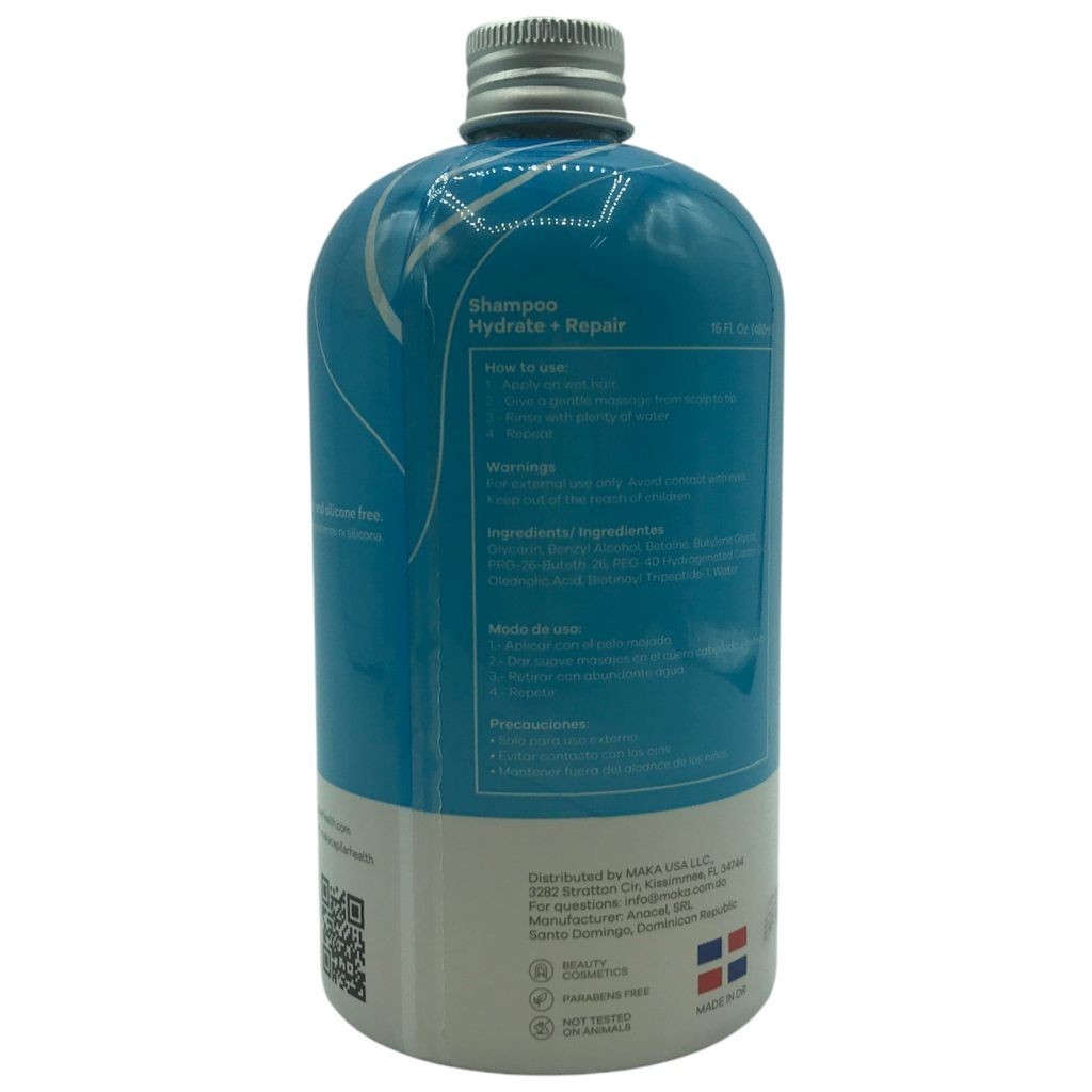 Hydrating Repair Shampoo for Dry Damaged Hair 16 oz - Sulfate-Free